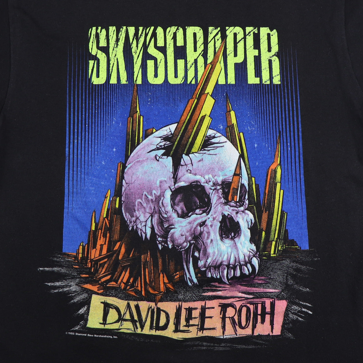 Original vintage 1988 David Lee Roth Skyscraper World Tour Shirt