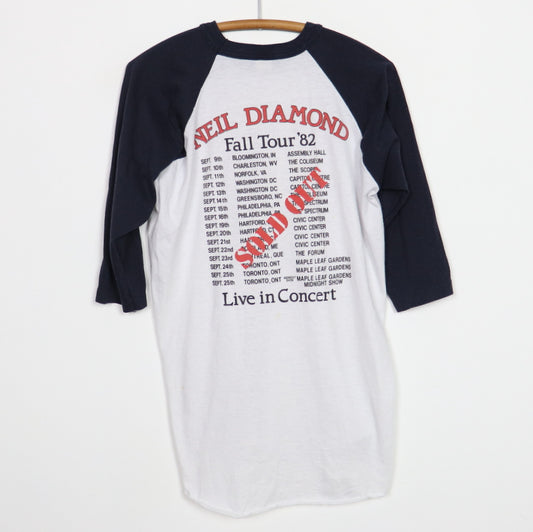 1982 Neil Diamond Fall Tour Jersey Shirt