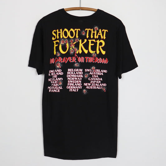 1990 Iron Maiden Shoot The Fukker No Prayer Tour Shirt