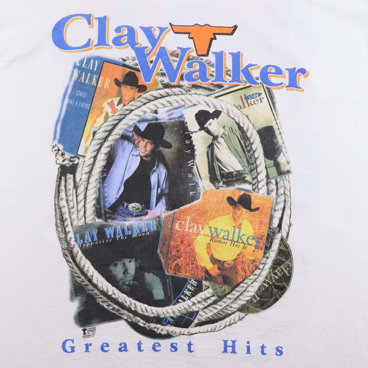 1999 Clay Walker Greatest Hits Shirt