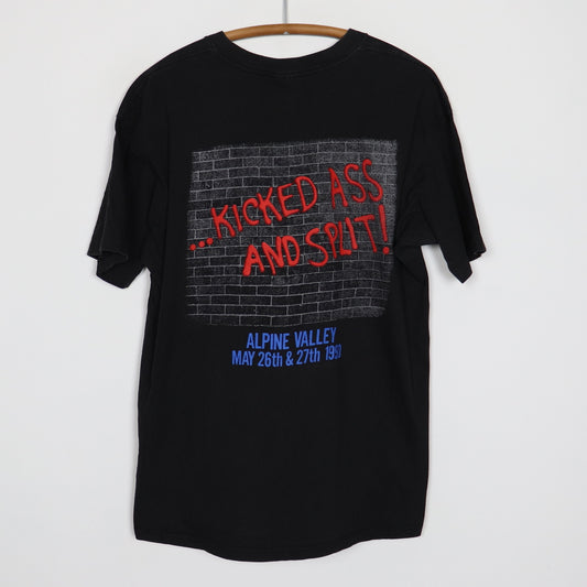 1990 Skid Row Kicked Some Ass And Split Concert Shirt