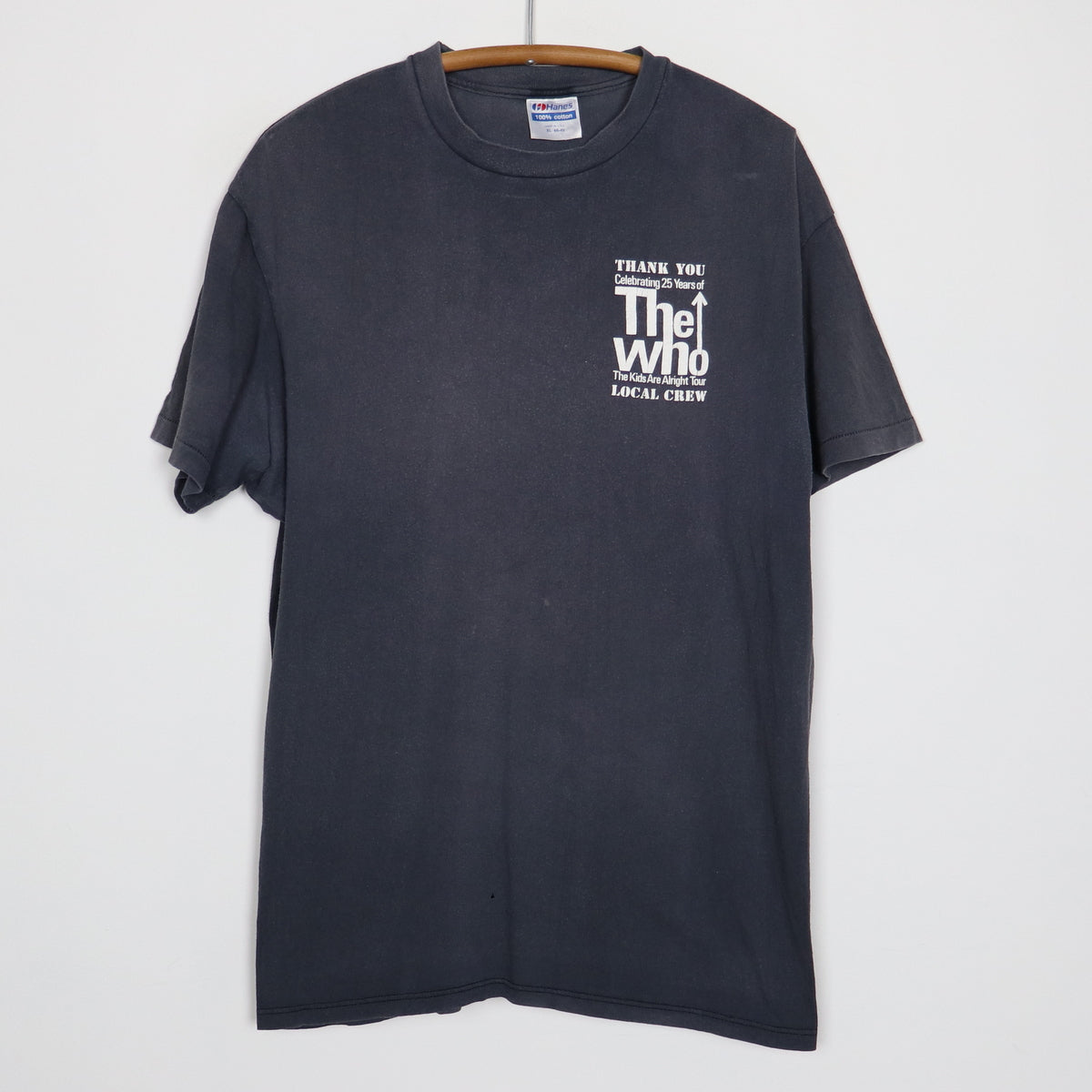 1989 The Who Kids Are Alright Local Crew Tour Shirt