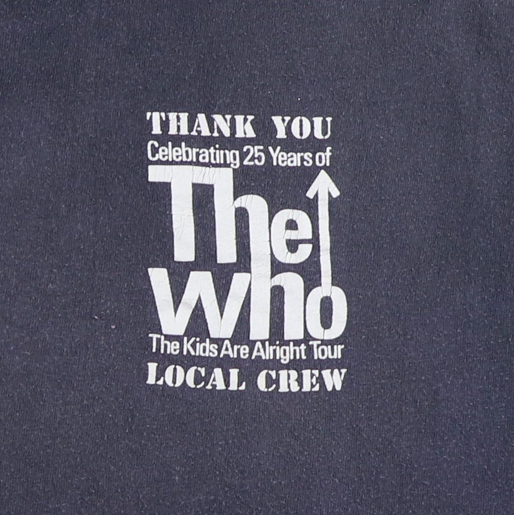 1989 The Who Kids Are Alright Local Crew Tour Shirt