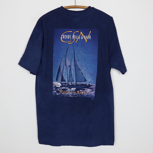 1990s Crosby Stills Nash Wooden Ships Shirt