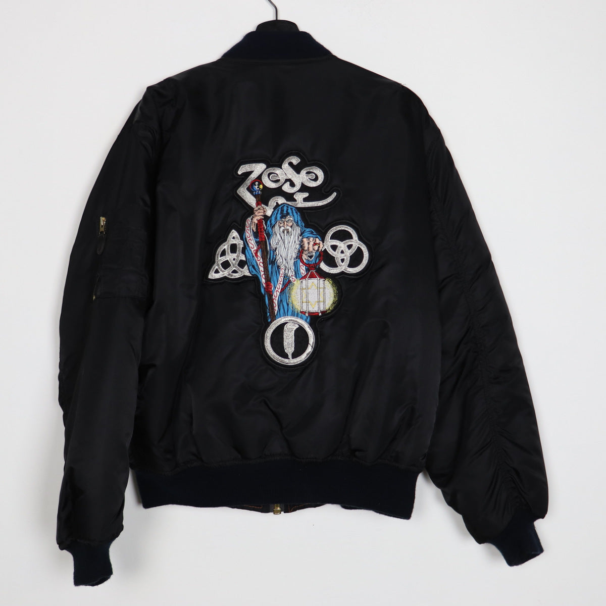 Wyco Vintage 1980s LED Zeppelin Zoso Bomber Jacket