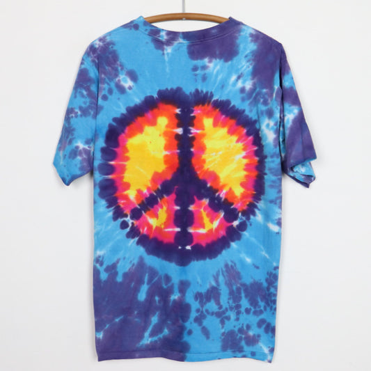 1990s Peace Sign Tie Dye Shirt