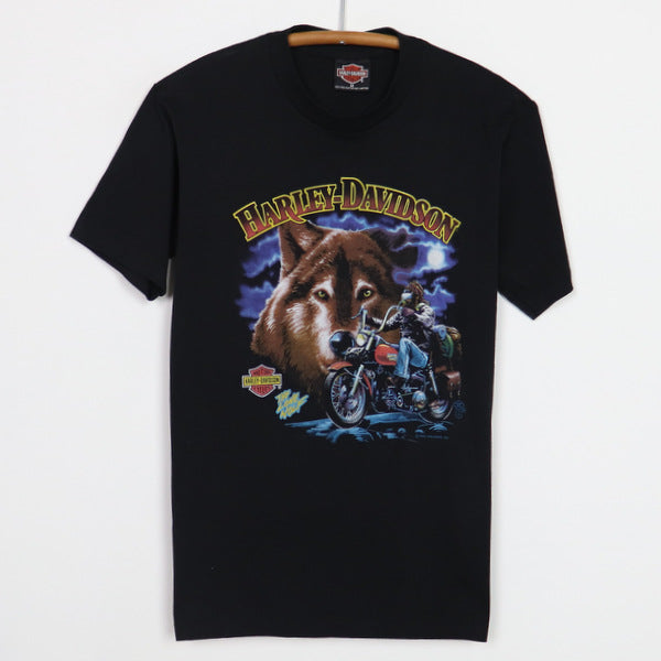 1989 Harley Davidson Lone Wolf Shirt | Authentic Vintage Tee