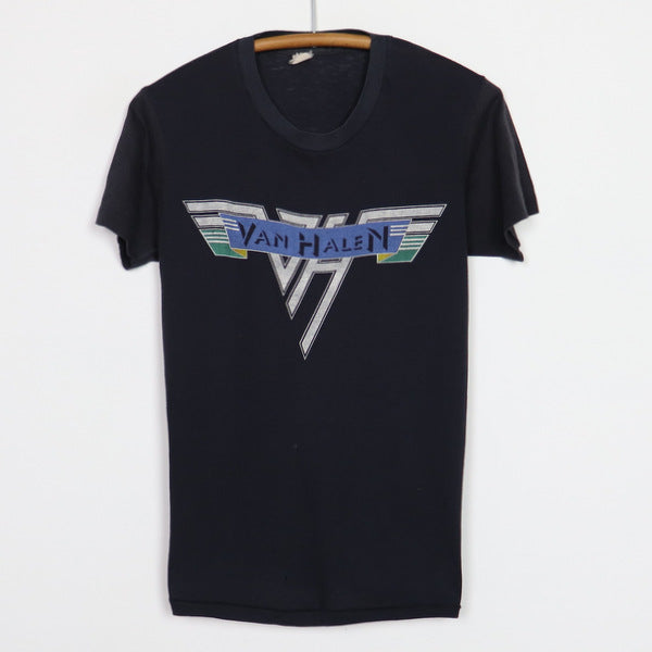 T-Shirt Homme Van Halen World Tour '78 – Manches Courtes, 100% Coton, Coupe Classique Officielle Noir