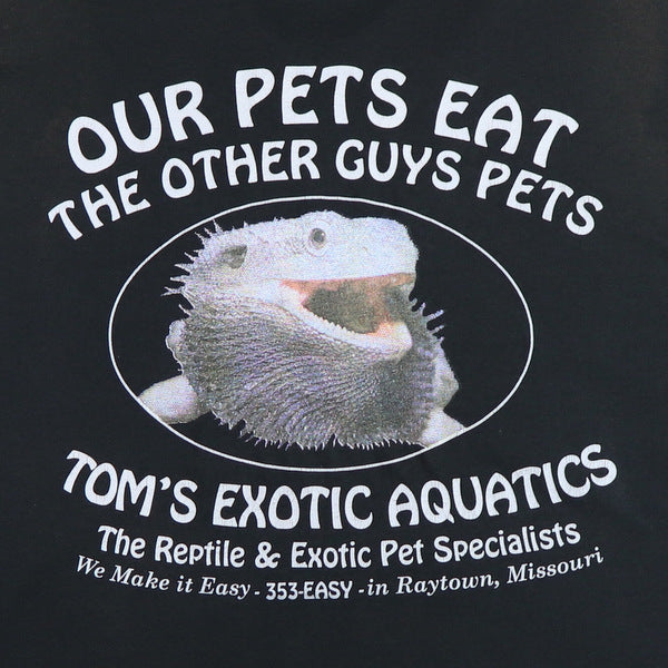 1990s Tom's Aquatics Our Pets Eat The Other Guys Pets Shirt