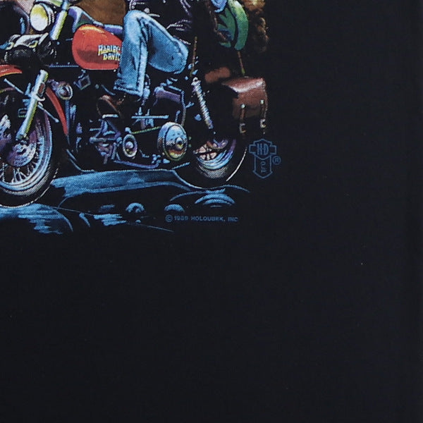 1989 Harley Davidson Lone Wolf Shirt | Authentic Vintage Tee
