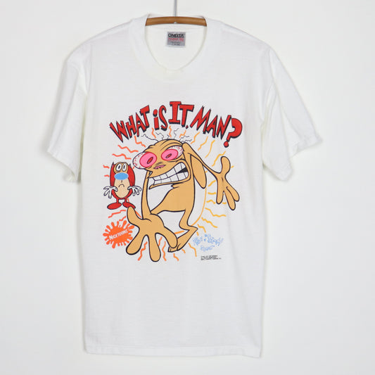 1992 Ren & Stimpy What Is It Man Nicktoons Shirt