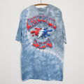 2000 Grateful Dead Melting Face Liquid Blue Tie Dye Shirt