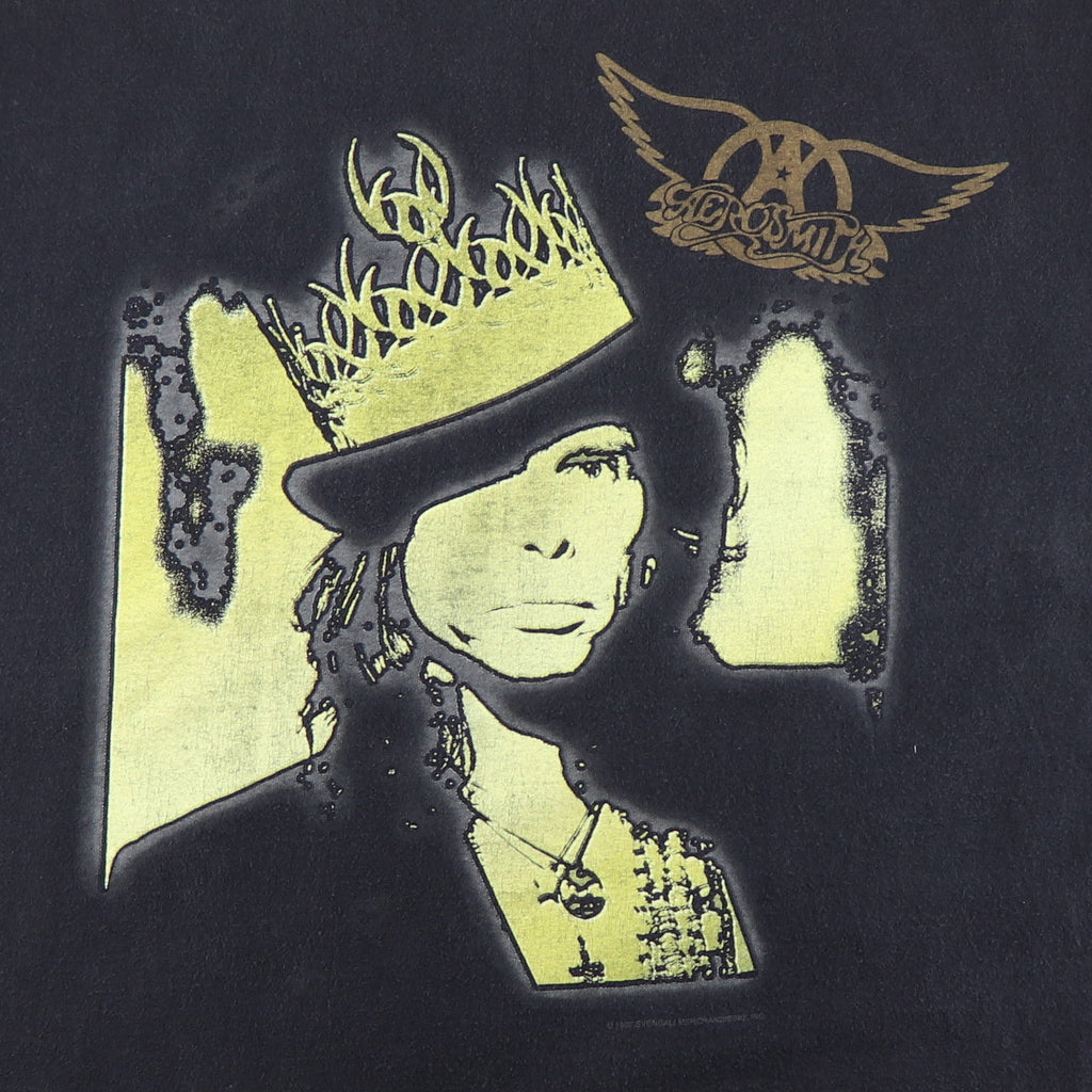 AERO SMITH 97-98NINE LIVES TOUR Tシャツ 1997 Aerosmith Nine Lives Tour Shirt | Authentic Vintage Tee