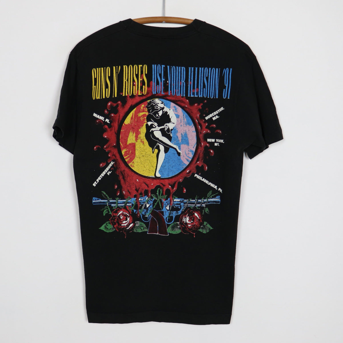 GUNS N ROSES USE YOUR ILLUSION 91 Tシャツ Use Your Illusion '91-92 Tie Dye Tour T-Shirt - Guns N' Roses