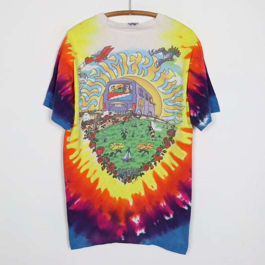 1994 Grateful Dead Summer Tour Liquid Blue Tie Dye Shirt