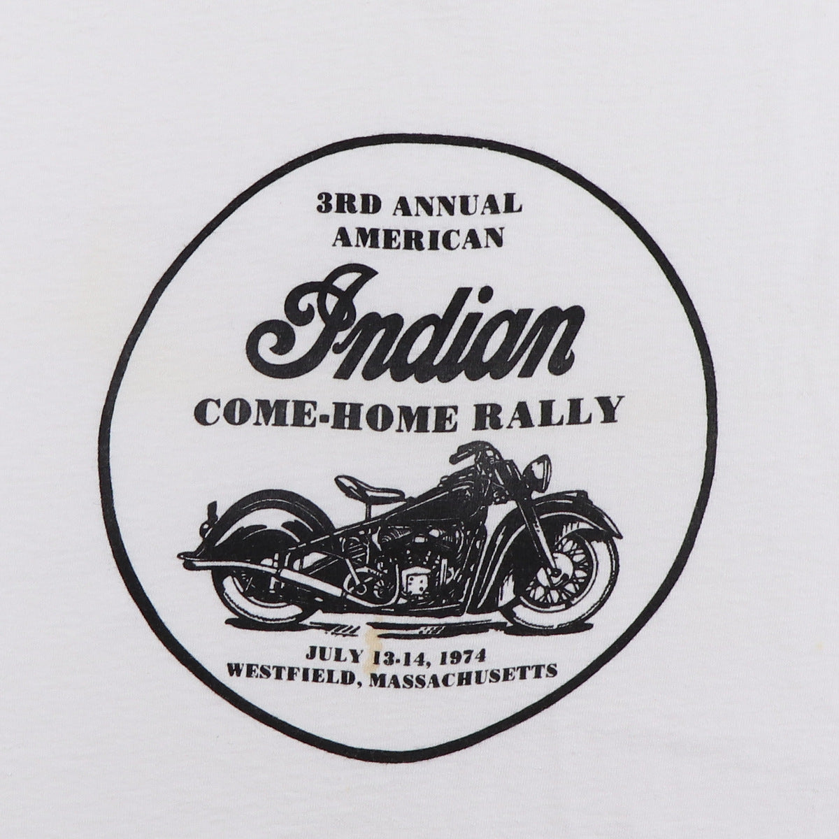 1974 Indian Motorcycles 3rd Annual Come Home Rally Shirt