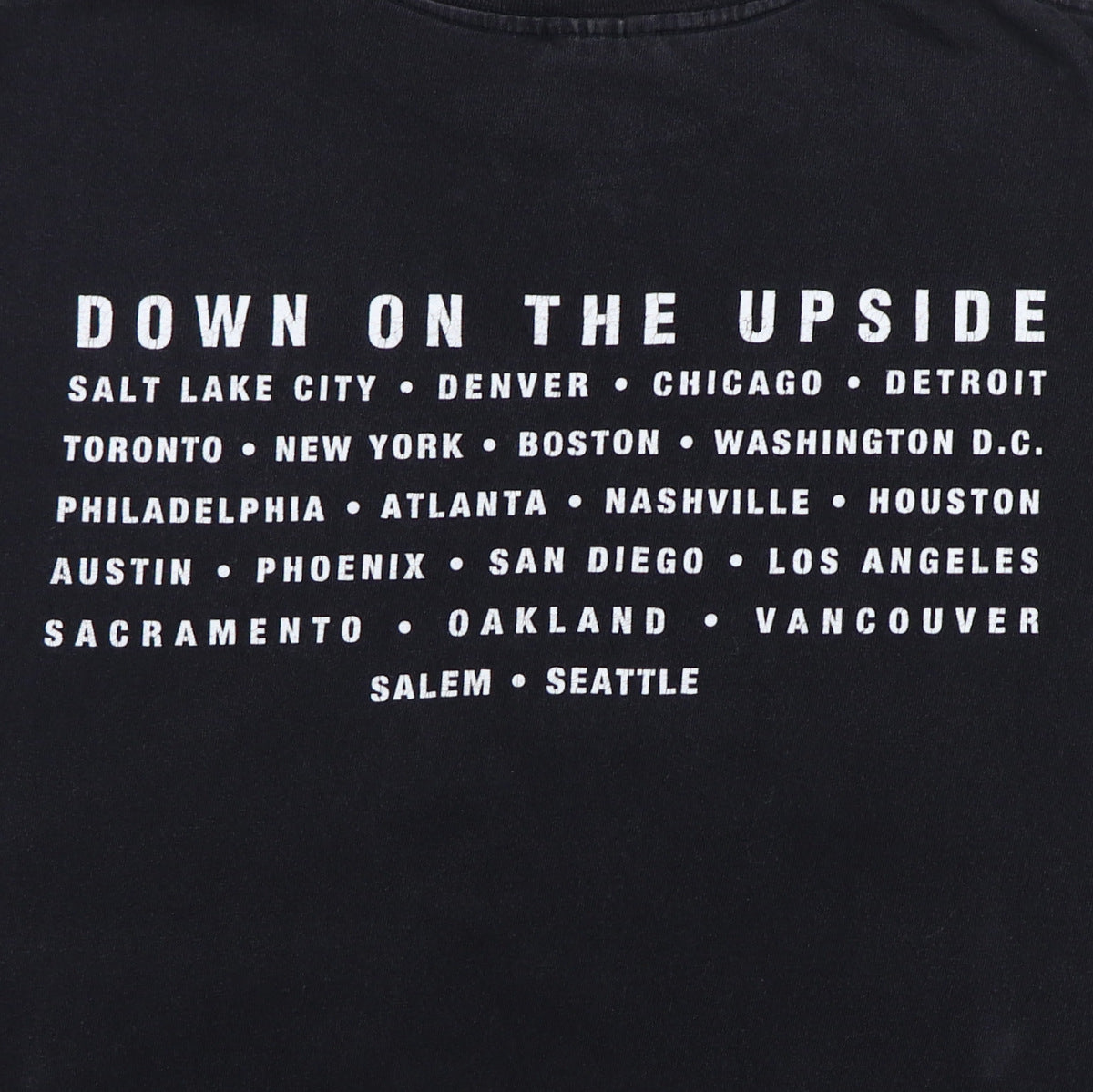 1996 Soundgarden Down On The Upside Tour Shirt | Authentic Vintage 