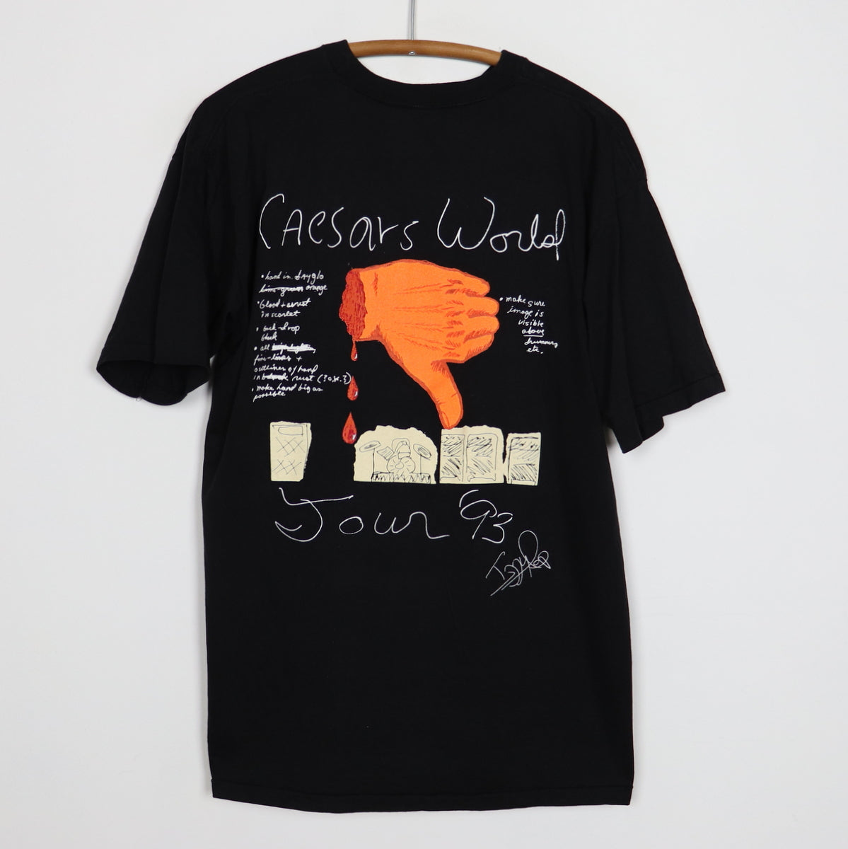 1993 Iggy Pop Caesars World Tour Shirt | Authentic Vintage Tee