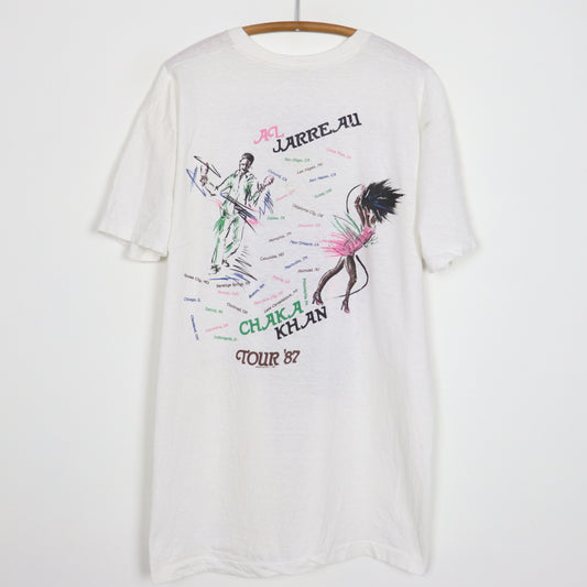 1987 Al Jarreau Chaka Khan World Tour Shirt