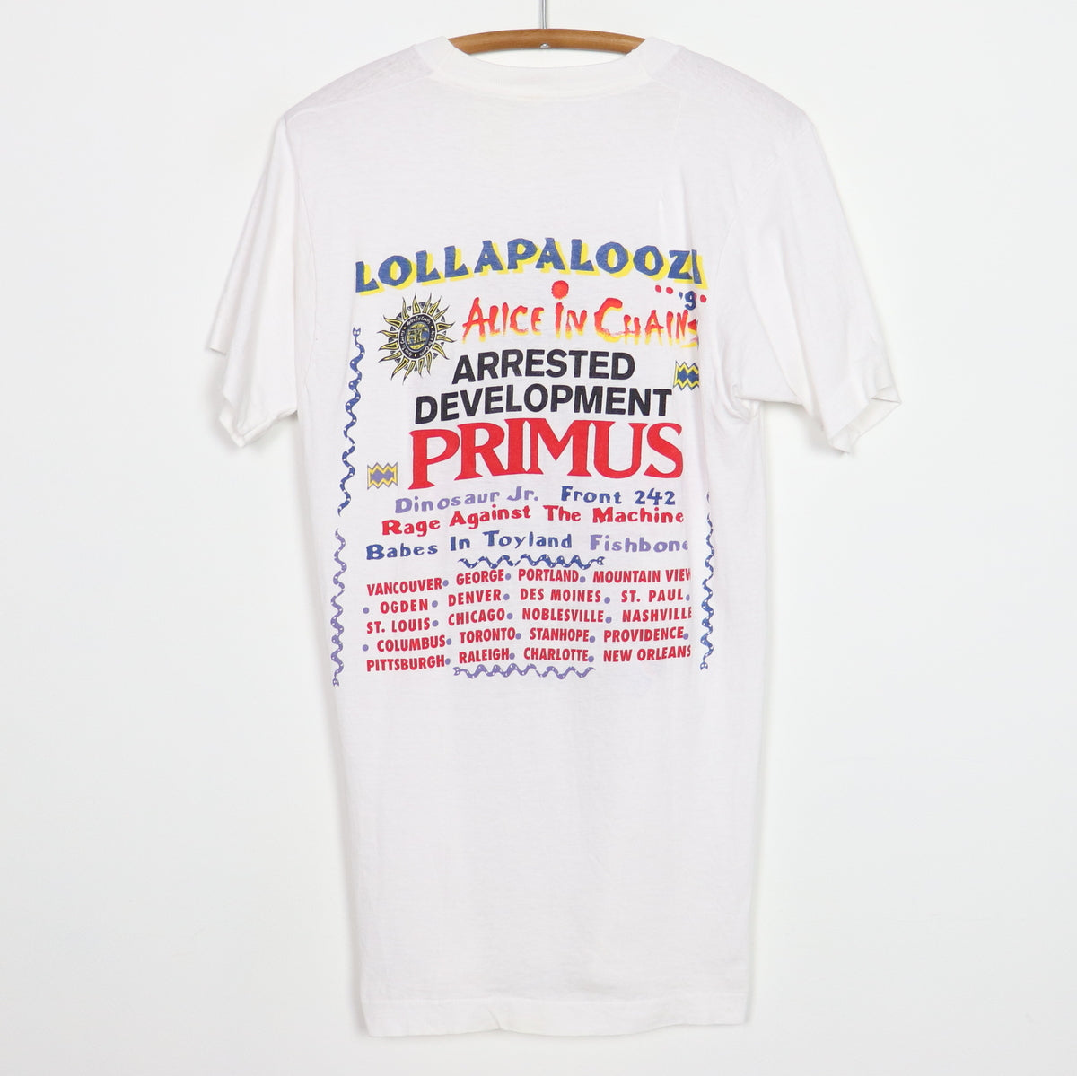 1993 Lollapalooza Tour Shirt | Authentic Vintage Tee – WyCo Vintage