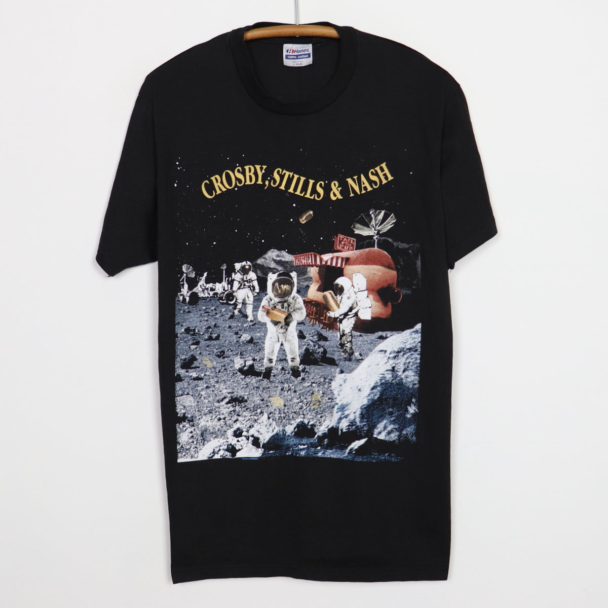 1990 Crosby Stills & Nash Live It Up Shirt | Authentic Vintage Tee
