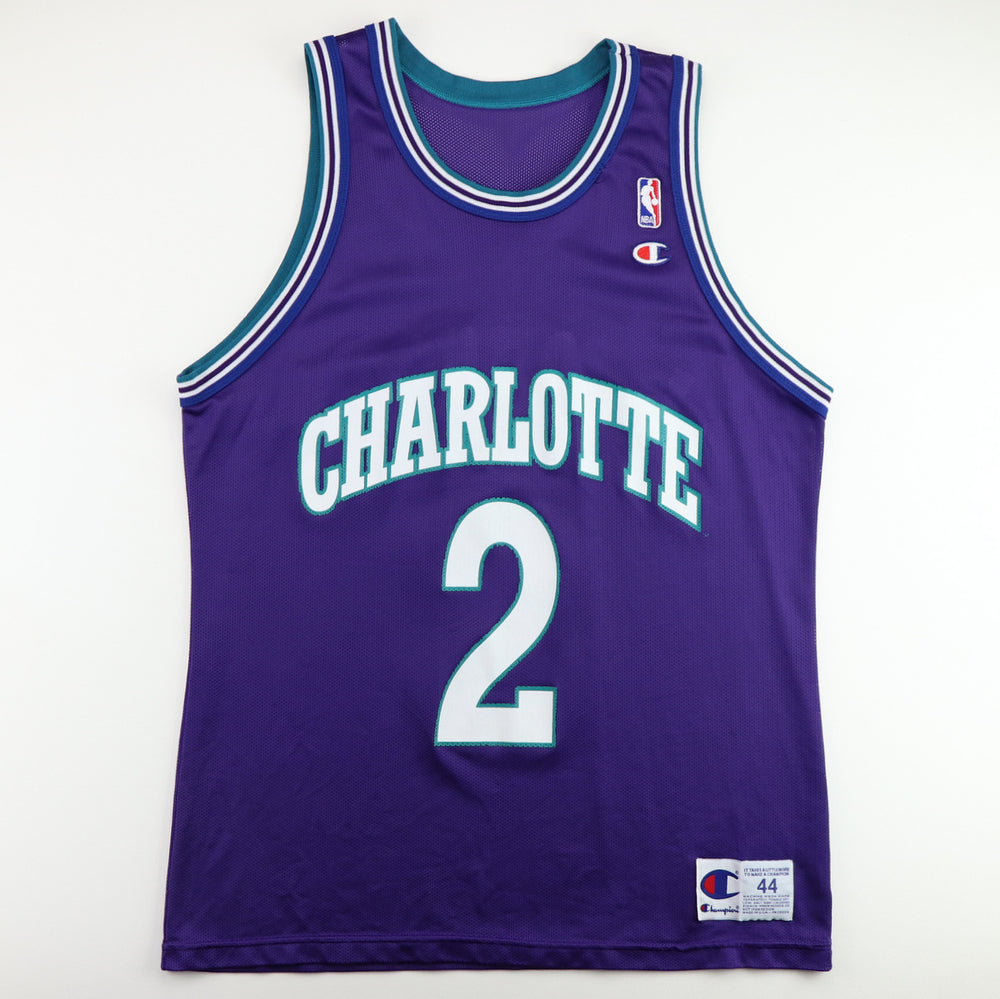 1990s Larry Johnson Charlotte Hornets Basketball Jersey
