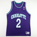 1990s Larry Johnson Charlotte Hornets Basketball Jersey