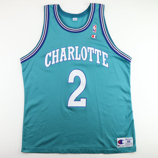 1990s Larry Johnson Charlotte Hornets Basketball Jersey