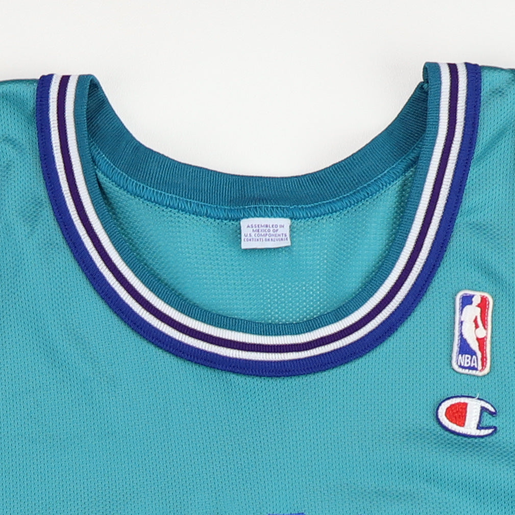 Wyco Vintage 1990s Larry Johnson Charlotte Hornets Basketball Jersey