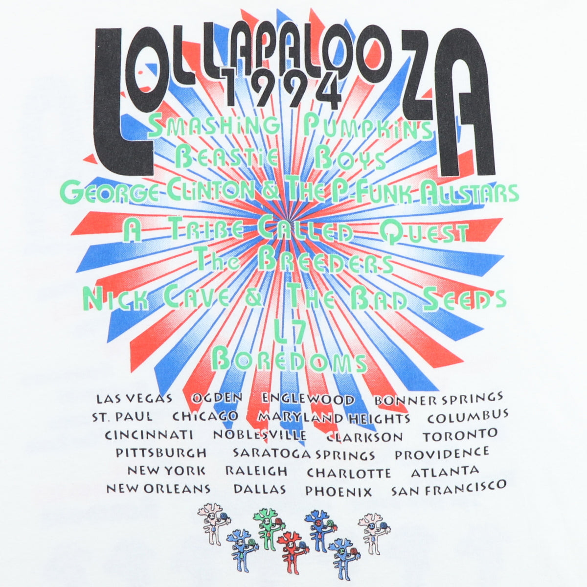 1994 Lollapalooza Tour Shirt | Authentic Vintage Tee – WyCo Vintage