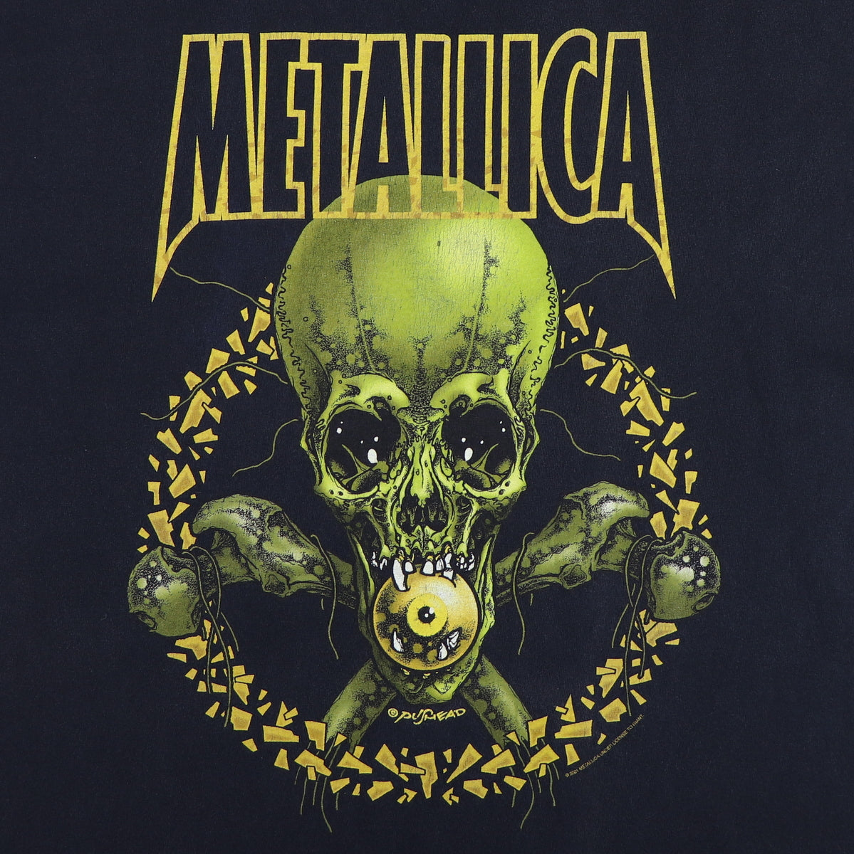 2001 Metallica No Leaf Clover Pushead Shirt – WyCo Vintage