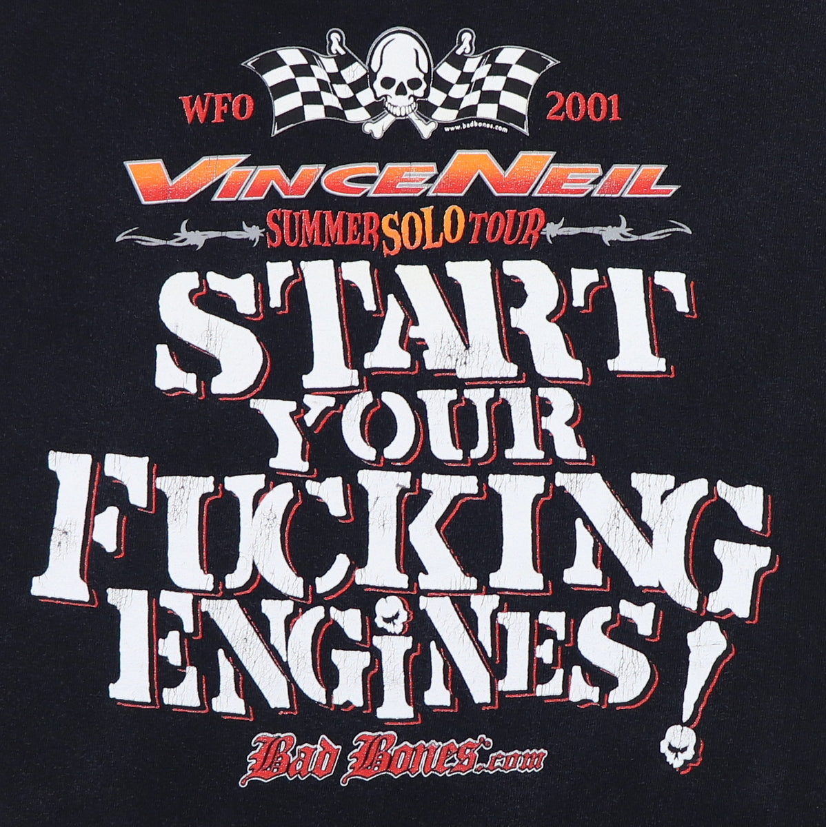 2001 Vince Neil Summer Solo Tour Shirt