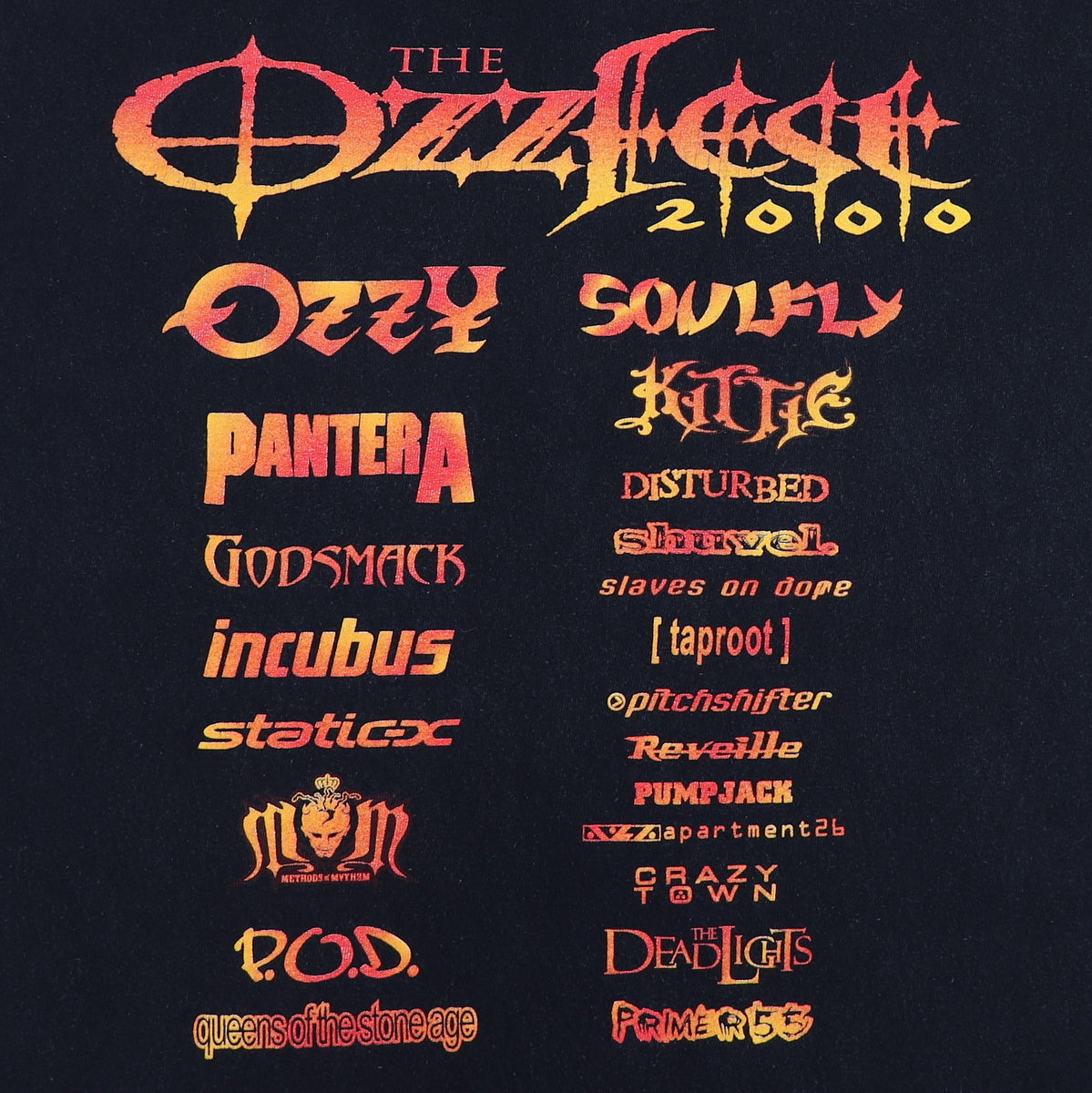 2000 Ozzy Osbourne Ozzfest Concert Shirt | Authentic Vintage Tee