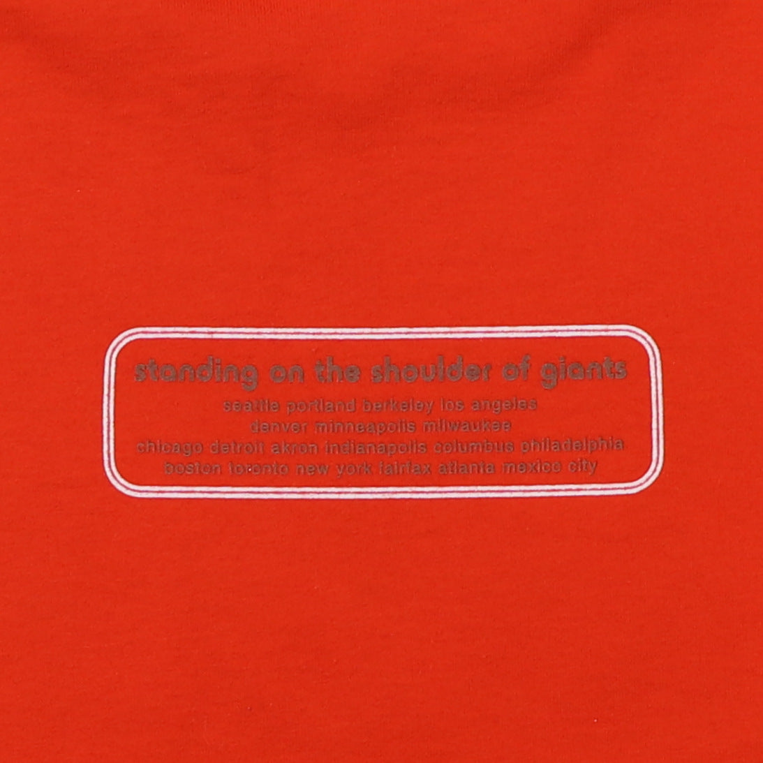 2000 Oasis Standing On The Shoulders Of Giants Tour Shirt