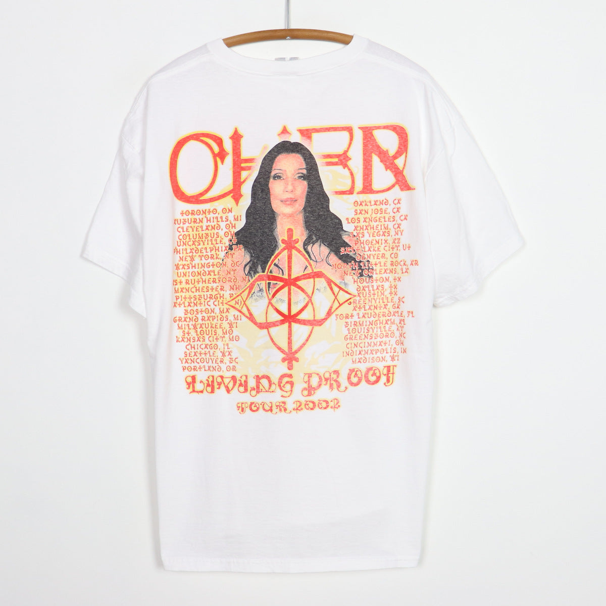 2002 Cher Living Proof Farewell Tour Shirt