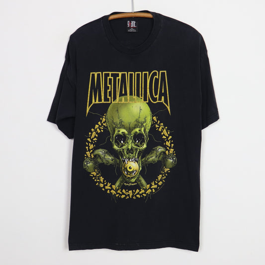 2001 Metallica No Leaf Clover Pushead Shirt