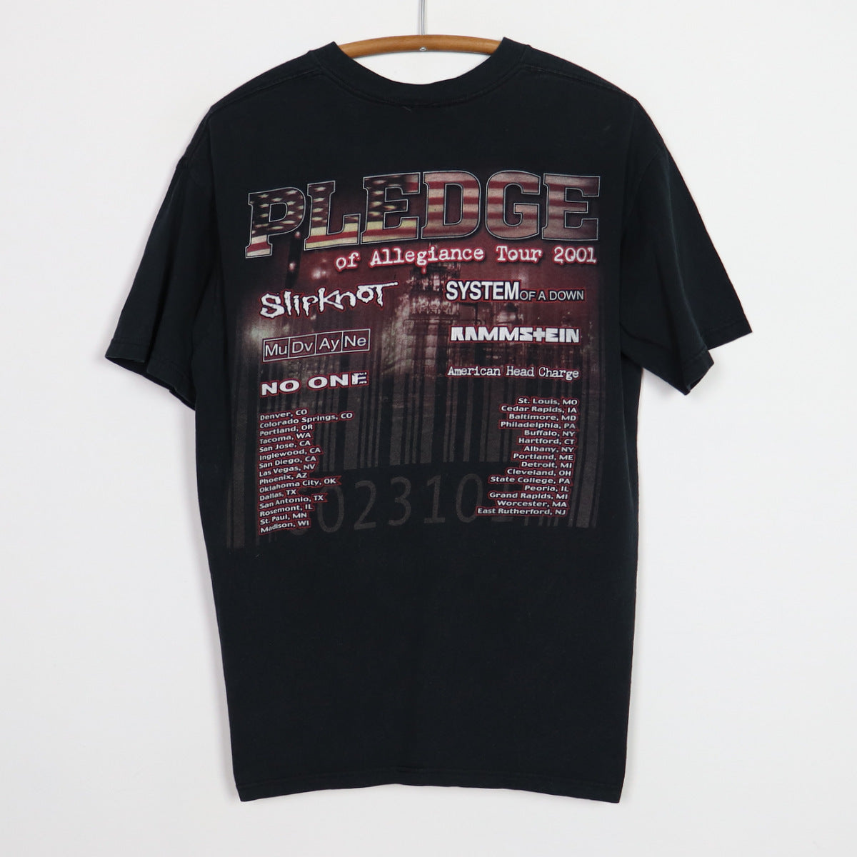 2001 Pledge Of Allegiance Tour Shirt