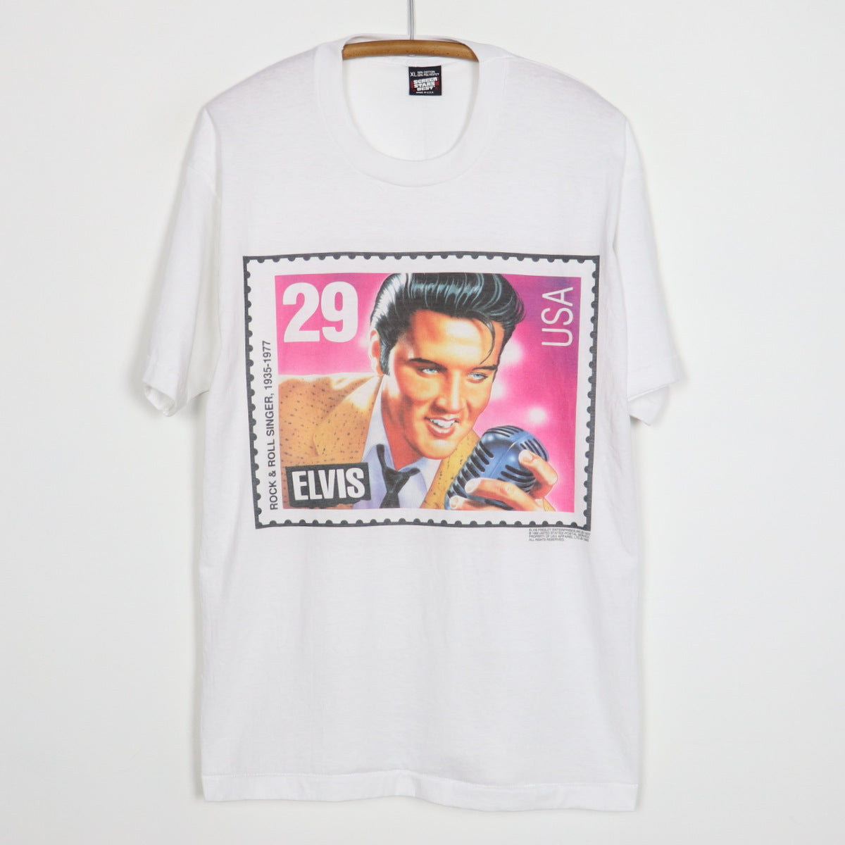 1992 Elvis Presley United States Postal Service Stamp Shirt
