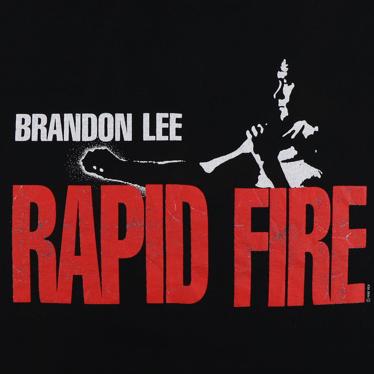 1992 Rapid Fire Brandon Lee Movie Promo Shirt | Authentic Vintage 