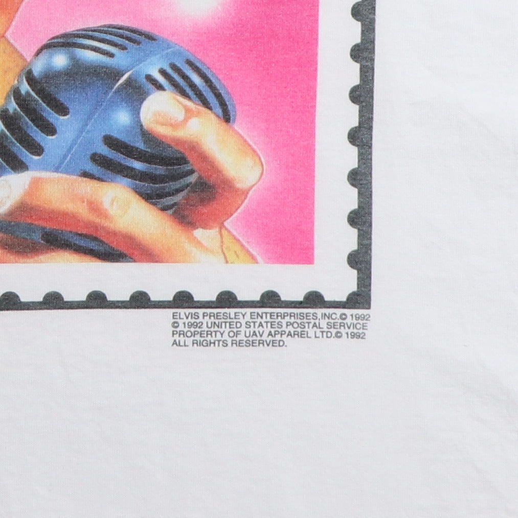 1992 Elvis Presley United States Postal Service Stamp Shirt