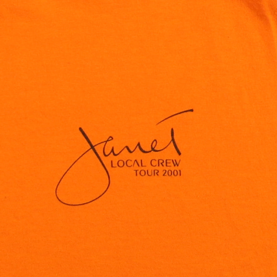2001 Janet Jackson Local Crew Concert Shirt