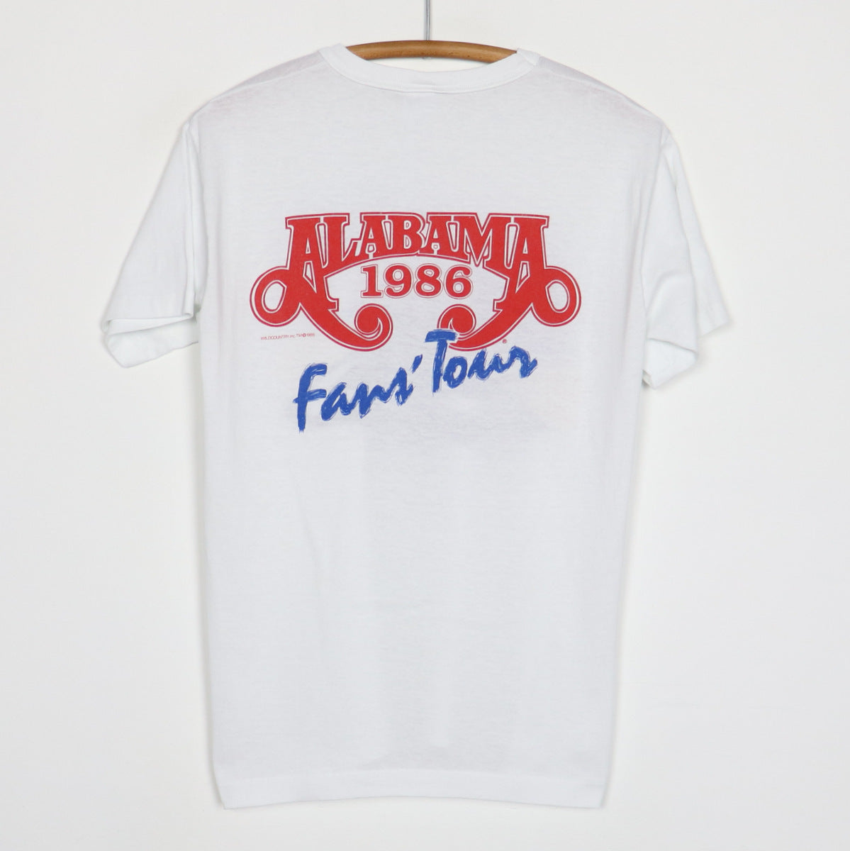 1986 Alabama Fans Tour Shirt