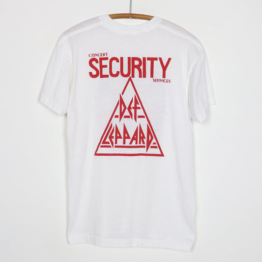1987 Def Leppard Tulsa Concert Security Shirt