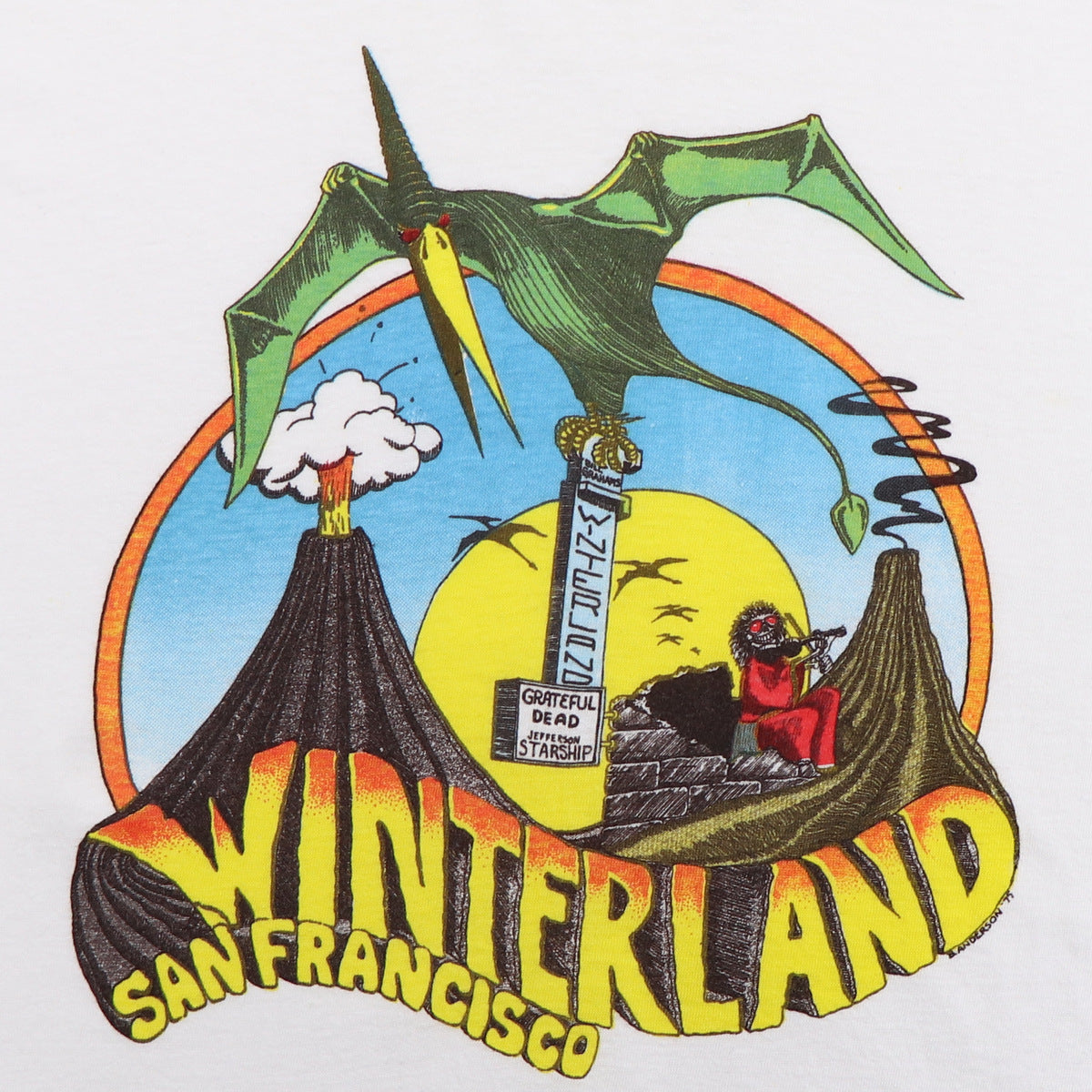 1975 Grateful Dead Winterland Concert Shirt