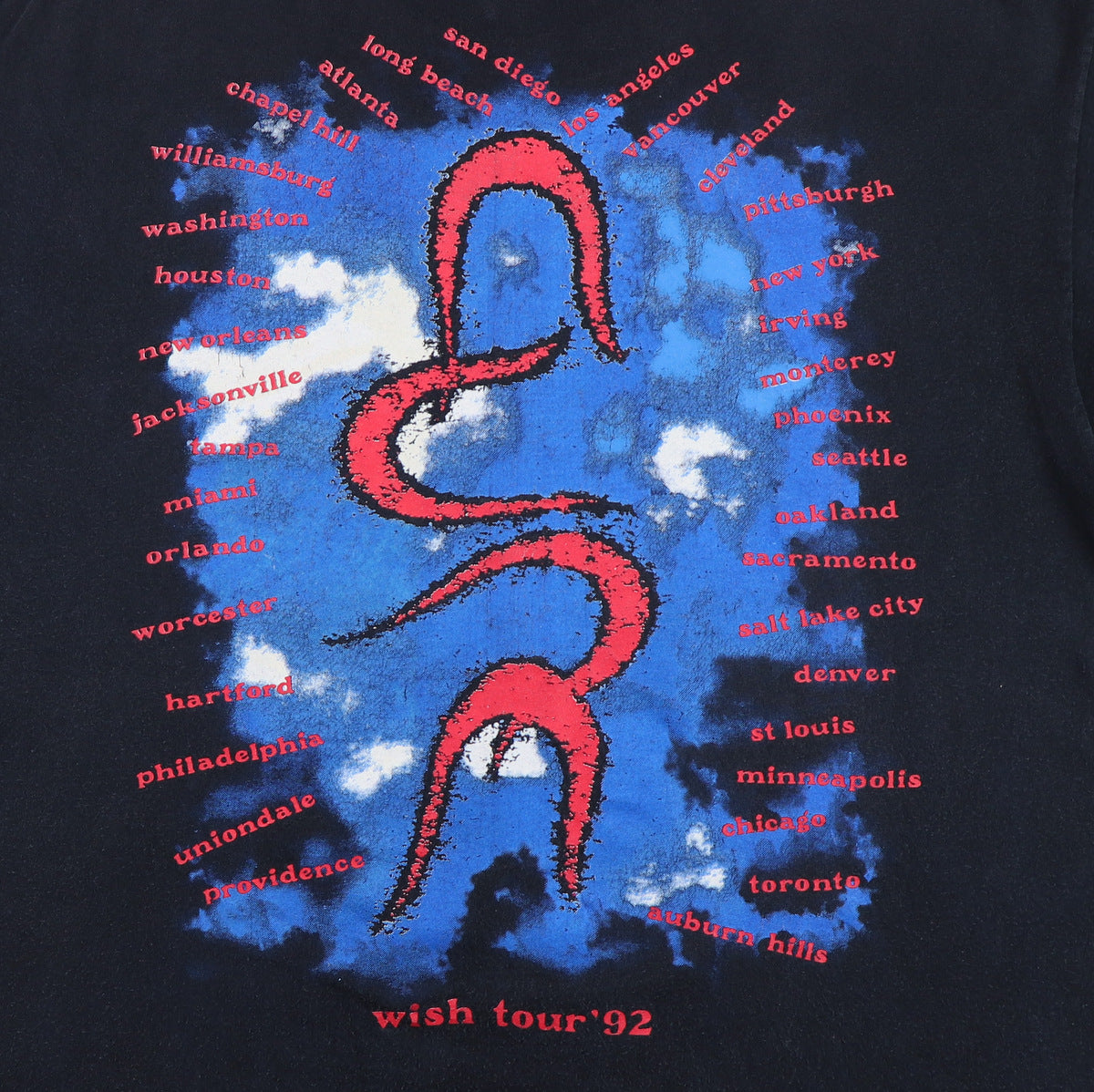 1992 The Cure Wish Tour Shirt | Authentic Vintage Tee – WyCo Vintage