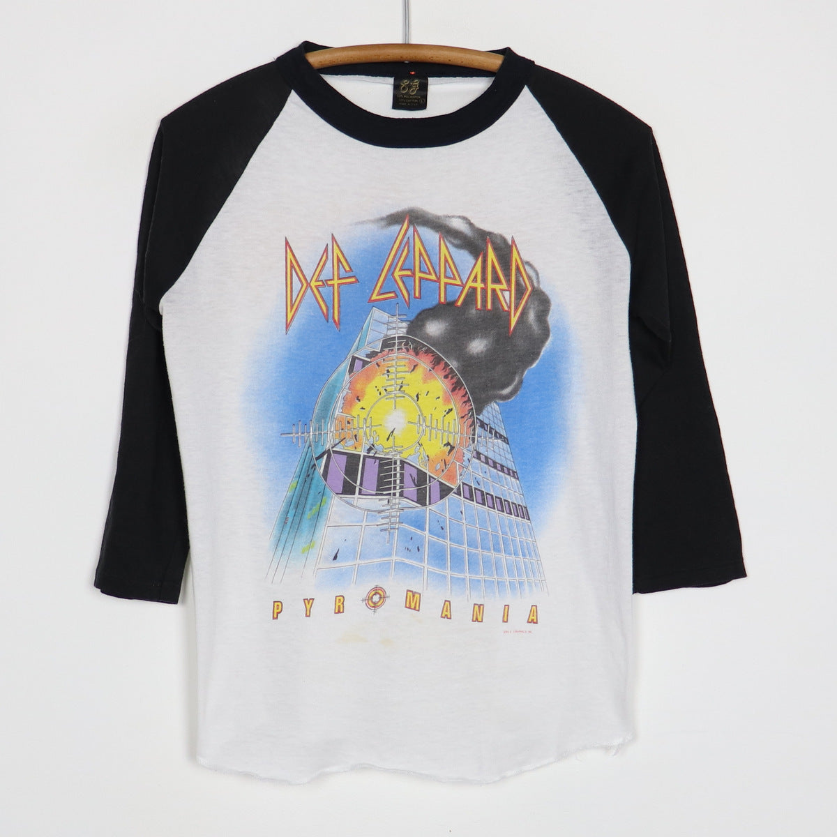 1983 Def Leppard Pyromania Tour Jersey Shirt