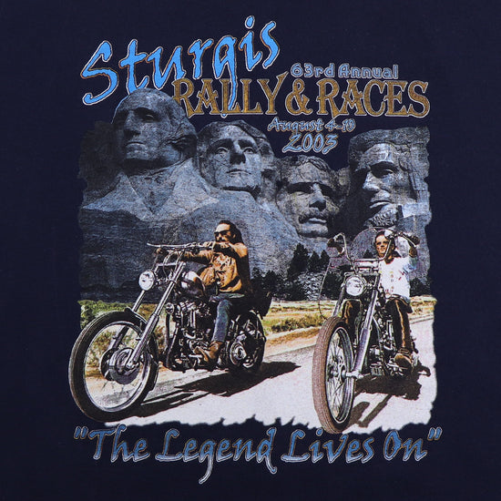 T-shirt Harley-Davidson Sturgis 2003 - South Dakota Mount Rushmore - Taille 3XL Noir