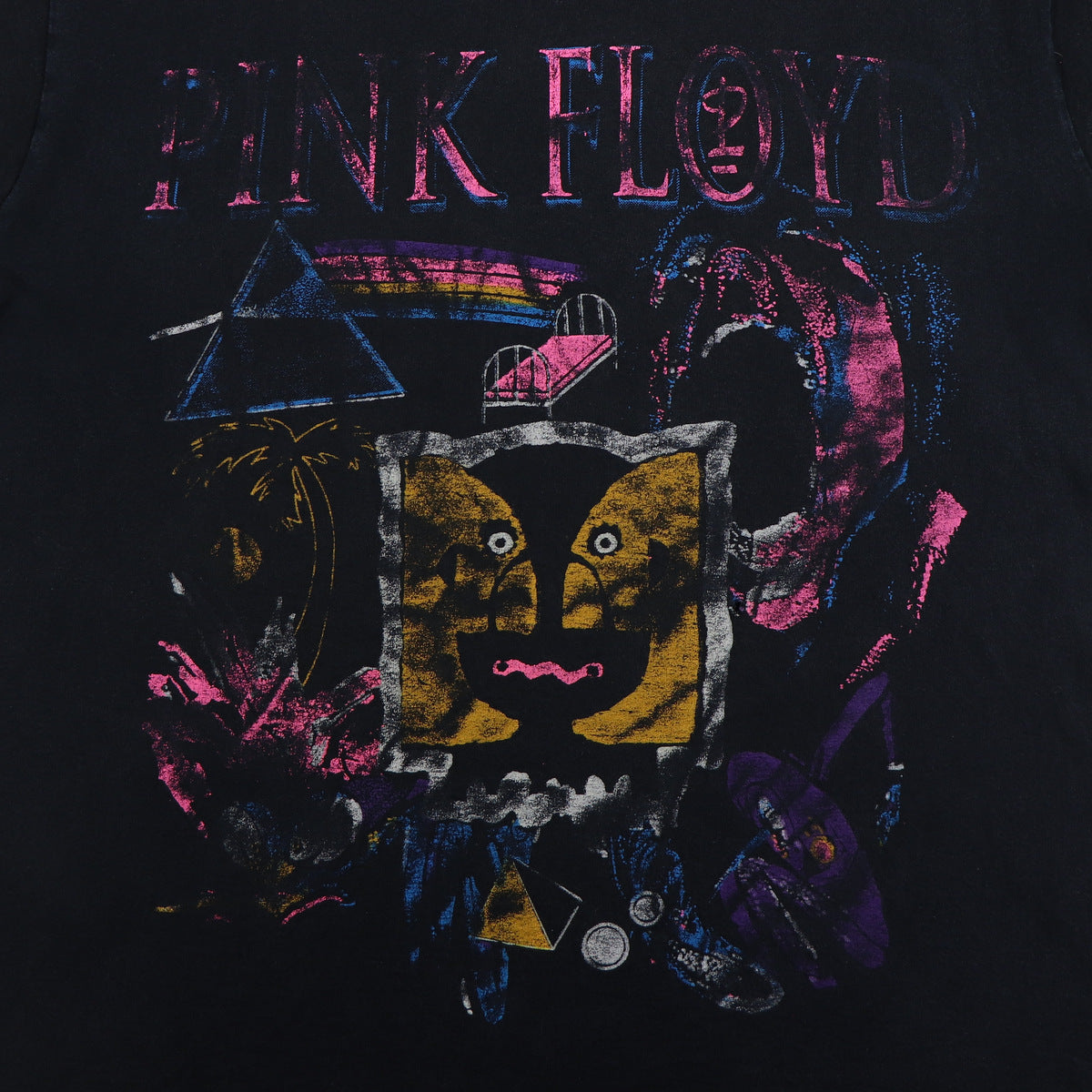 Vintage Pink Floyd Tie Dye 1994 Division Bell Tour T-Shirt L Band