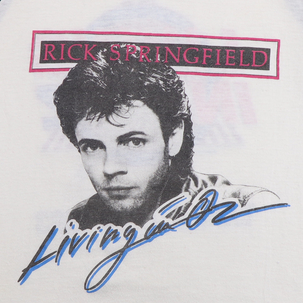 Original vintage 1983 Rick Springfield Living In Oz World Tour