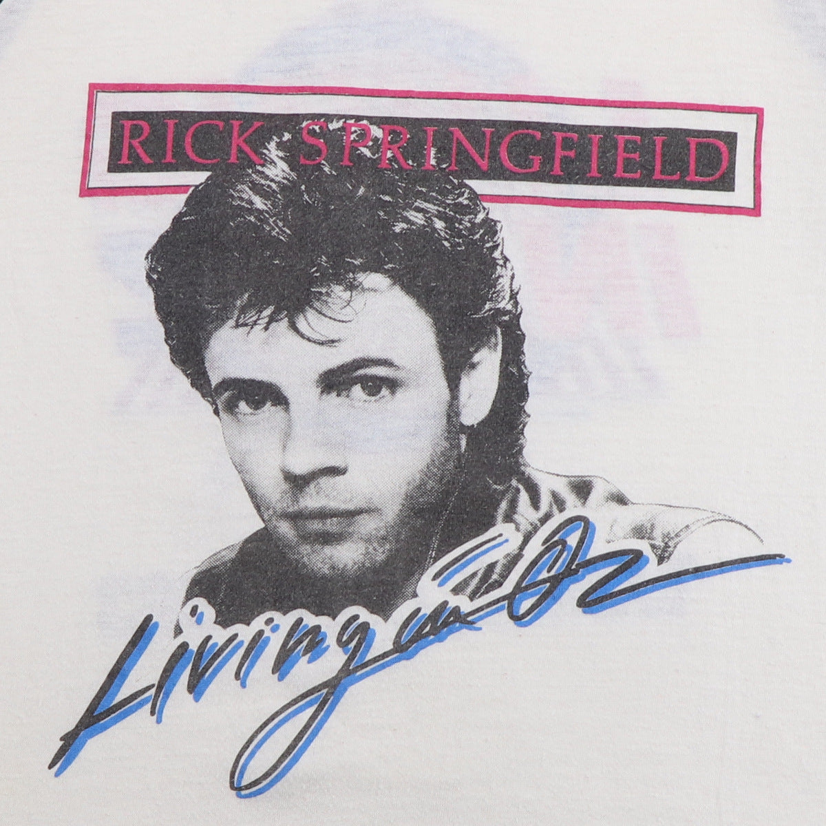 1983 Rick Springfield Living In Oz World Tour Jersey Shirt